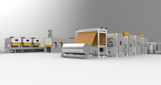 ALTGB--3500mm máquina de fabricação de tecido não tecido geotêxtil de perfuração de agulha